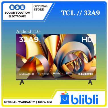 TV TCL 32A9 Google TV Android 11 TCL 32 Inch A9 Pengganti 32A7 32" [GARANSI RESMI]