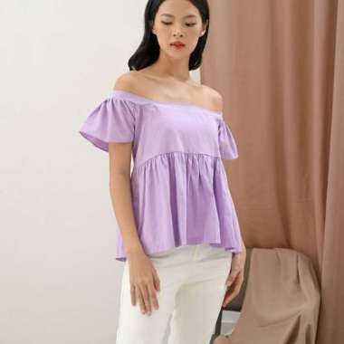 Nuboutique - Candy Top - Blouse Atasan Wanita Tanktop Korean Style Katun Import Square Neck Basic Po