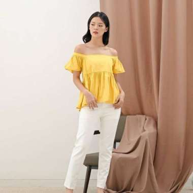 Nuboutique - Candy Top - Blouse Atasan Wanita Tanktop Korean Style Katun Import Square Neck Basic Po