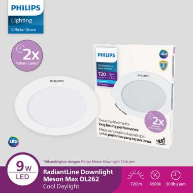 Lampu Philips RadiantLine Downlight Meson Max DL262 9W D125 65K Putih