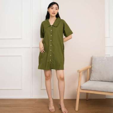 Nuboutique - Ivy Dress - Midi Dress Linen Bangkok green lime