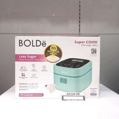 BOLDE SUPER COOK LESS SUGAR CELICA RICE COOKER LOW CARBO