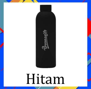 Tumbler Elite Vakum Termos Custom - Tumbler Lulu Stainless - Buanagift Polos - Hitam