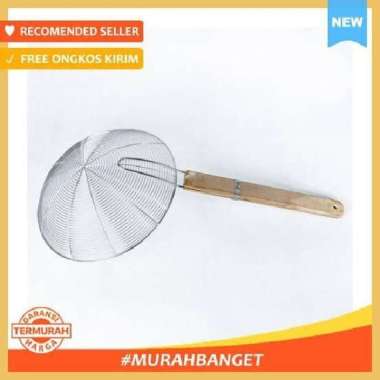 Saringan Minyak 30 CM | Saringan Stainless Gorengan | Saringan Gagang