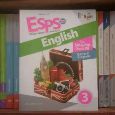 Buku Esps English / Bahasa Inggris Kelas 3 / Xii 12 Sma K13N Erlangga