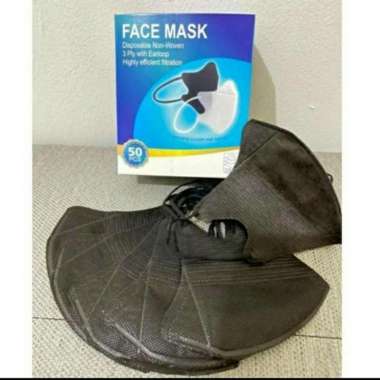 Masker Duckbill Face Mask 50Pcs Hitam