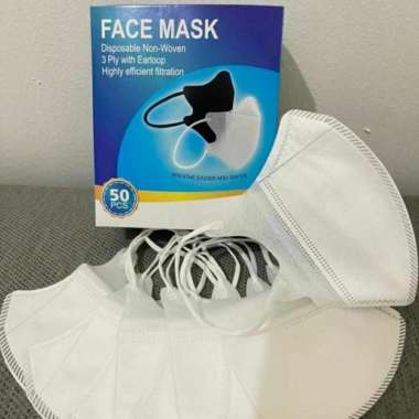 Masker Duckbill Face Mask 50Pcs Putih