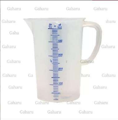 Gelas Takar Ukur Plastik 500 Ml Measuring Cup Alat Kopi Di Cafe