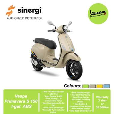 Vespa Primavera S 150 I-get ABS [OFF THE ROAD] Sepeda Motor Beige Avvolgente