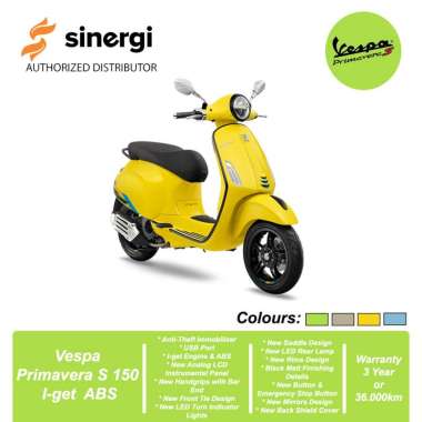 Vespa Primavera S 150 I-get ABS [OFF THE ROAD] Sepeda Motor Yellow Curioso
