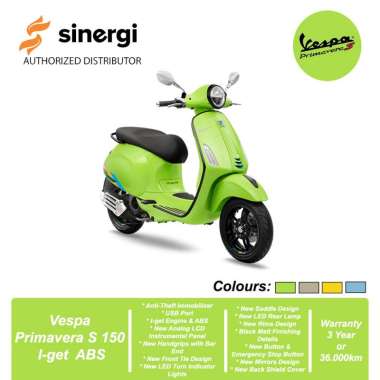 Vespa Primavera S 150 I-get ABS [OFF THE ROAD] Sepeda Motor Green Magnetico