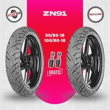 Paket Ban Tubles Motor Honda Tiger ZENEOS ZN91 90/80 - 100/80 Ring 18