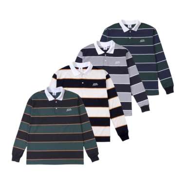 RUGBY SHIRT | NAOTO | AFTERSUNDAYS GREY BLACK L