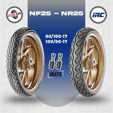 Paket Ban Motor VERZA - MEGAPRO IRC NF25 80/100-17 + NR25 100/90-17 Tubeless