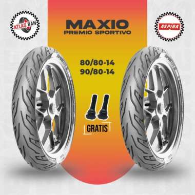 Paket Ban Motor Matic ASPIRA PREMIO SPORTIVO 80/80 - 90/80 Ring 14