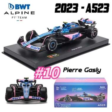 Diecast Bburago Miniatur Formula 1 Alpine A523 Scale 1:43 38073