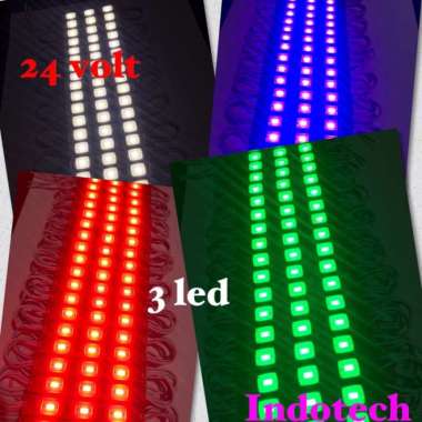 Lampu Led Kolong 24 volt Lampu Truk Bis 24v 3 Led Putih