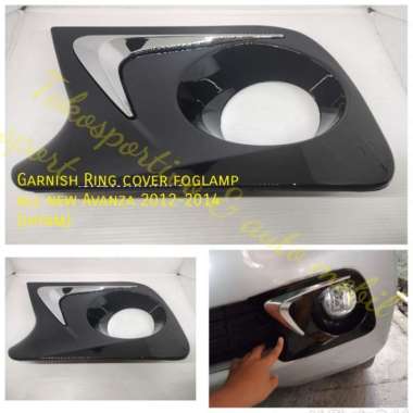 Cover foglamp ring garnish tutup foglamp all new Avanza 2012-14 hitam Terbaik