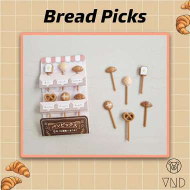 Bread Picks ORI Japan/ Hiasan Bekal/ Bento Picks