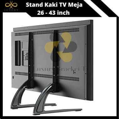 BRACKET TV LED LCD STAND KAKI MONITOR 26"- 55'' KAKI TV MEJA UNIVERSAL