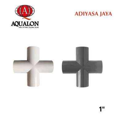 Tee 4 Way 1 Abu (Aqualon) / Cross Tee Putih