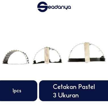 Cetakan Pastel Cutter Set Isi 3 - Alat Pemotong/Pencetak Kue/Cake/Brownies/Cookies-Stainless Steel