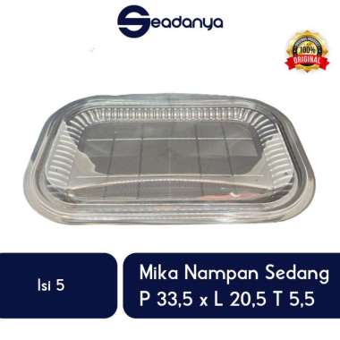 Mika Nampan Kue Sedang Cake Tray MMP (ISI 5) P 33,5 L20,5 T 5,5 - Mika Kue Basah,Hantaran,Brownies