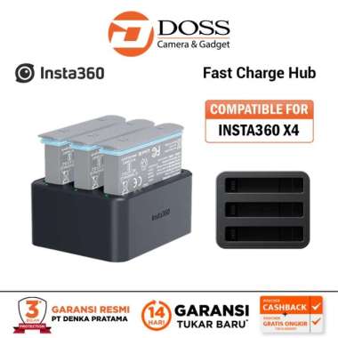 Insta360 X4 FAST CHARGER HUB for Insta 360 X4 Charging Hub