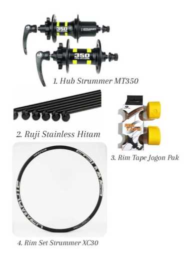 WHEELSET STRUMMER XC30 ASIMETRIS 29 700C DISC BRAKE TUBELESS