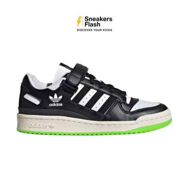 ADIDAS FORUM LOW BLACK NEON GREEN - HQ4425 36.7