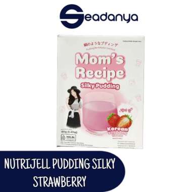 Nutrijell Pudding Silky Korean Strawberry - Silky Pudding Mom's Recipe - bubuk puding - jelly puding