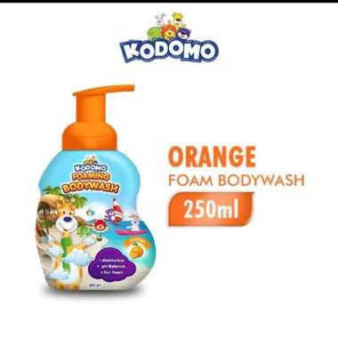 Kodomo Foam Shampoo Botol Pump 250ml Kodomo Foaming Body Wash 250 ml Orange B Wash