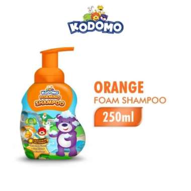 Kodomo Foam Shampoo Botol Pump 250ml Kodomo Foaming Body Wash 250 ml Orange Shampoo