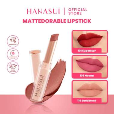 Hanasui Mattedorable Lipstick Peony - 111