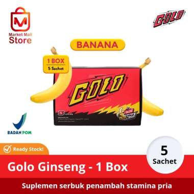 Mister GOLO Ginseng Botanical Banana Suplemen Serbuk Pria Herbal 1 Sachet