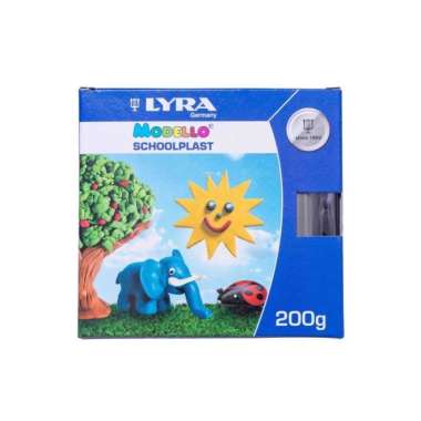 LYRA MODELLING CLAY SCHOOLPLAST PLASTICINE PLASTISIN 1 SET 10 WARNA
