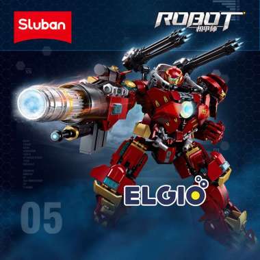 Sluban Bricks Robot Anti Hulk Mecha B1181