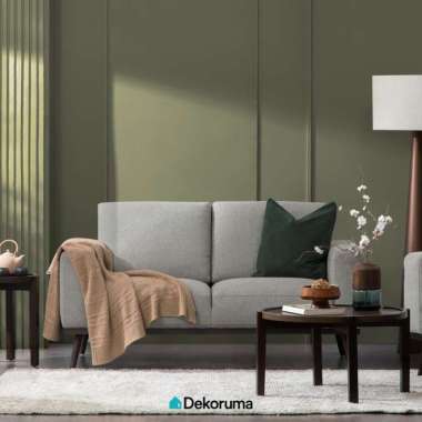 Dekoruma SINJU Sofa Tamu Minimalis 2 Dudukan / Sofa 2 Seater - Abu-Abu
