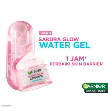 GARNIER Sakura Glow Ceremide Water Gel | Pelembab Wajah Skin Barrier Repair TUBE 20ML