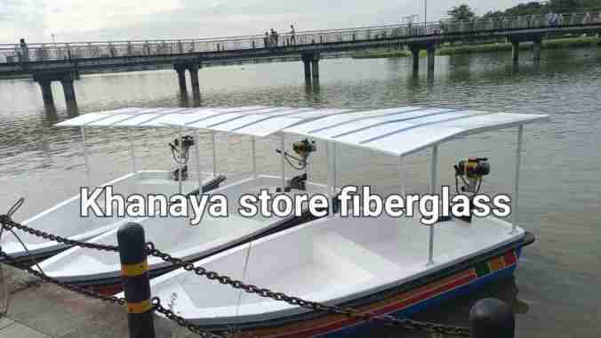 Perahu Dayung Fiber kpitas 5 orang baru siap kirim seindonesia