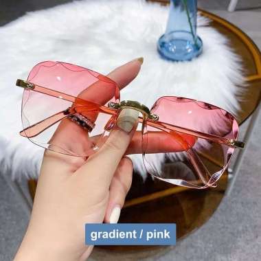AliMaMa - KACAMATA GRADIENT - Kaca Mata Fashion Korea Wanita Pria Anti Radiasi Cat Eye Murah Medan G