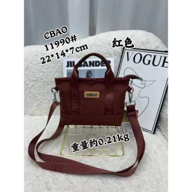 Tas Selempang Mini Wanita Chibao CB 11990 Polos Maron