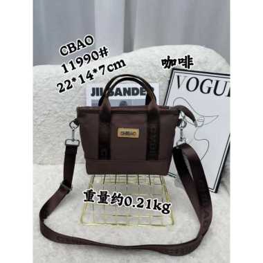 Tas Selempang Mini Wanita Chibao CB 11990 Polos Cokelat