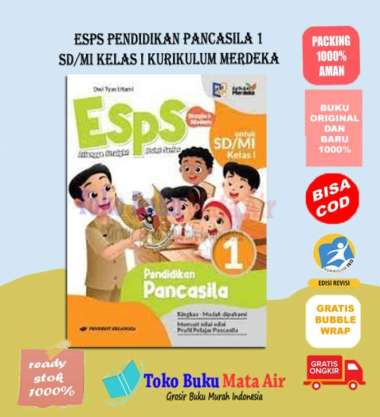 Esps Pendidikan Pancasila Sd/Mi Kelas 1 & 4 Kurikulum Merdeka Erlangga