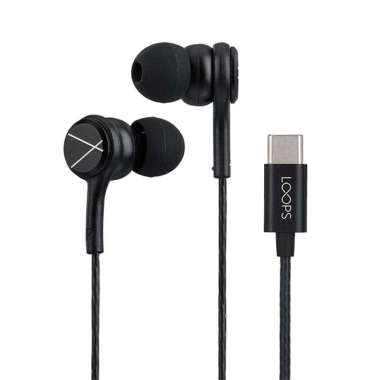 Loops In Ear Type C Earphone Twist W15 - Suara Kualitas Superior - New Original Garansi Resmi white