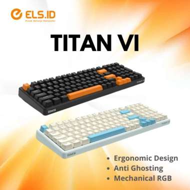 Gamen Titan VI Keyboard Gaming Mechanical RGB WHITE