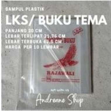 Sampul Plastik Buku LKS Bening Polos 43,5 x 30 cm – Pack Isi 10 Lembar | Cover Buku Tematik