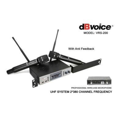 Mic Wireless dB Voice VRS 200 Original dbvoice VRS200 Anti Feedback