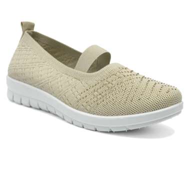 Dr. Kevin Sepatu Olahraga Sport Wanita Sneakers Rajut Slip On 559-008 Coffee 41
