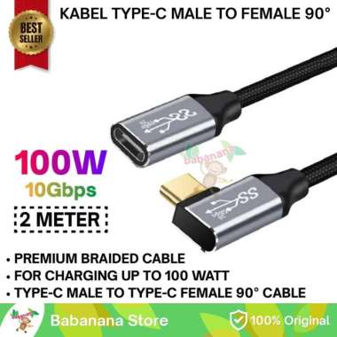 KABEL DATA TYPE-C TO TYPE-C 100WATT CABLE FOR TYPE C 20V 5A 2M SIKU